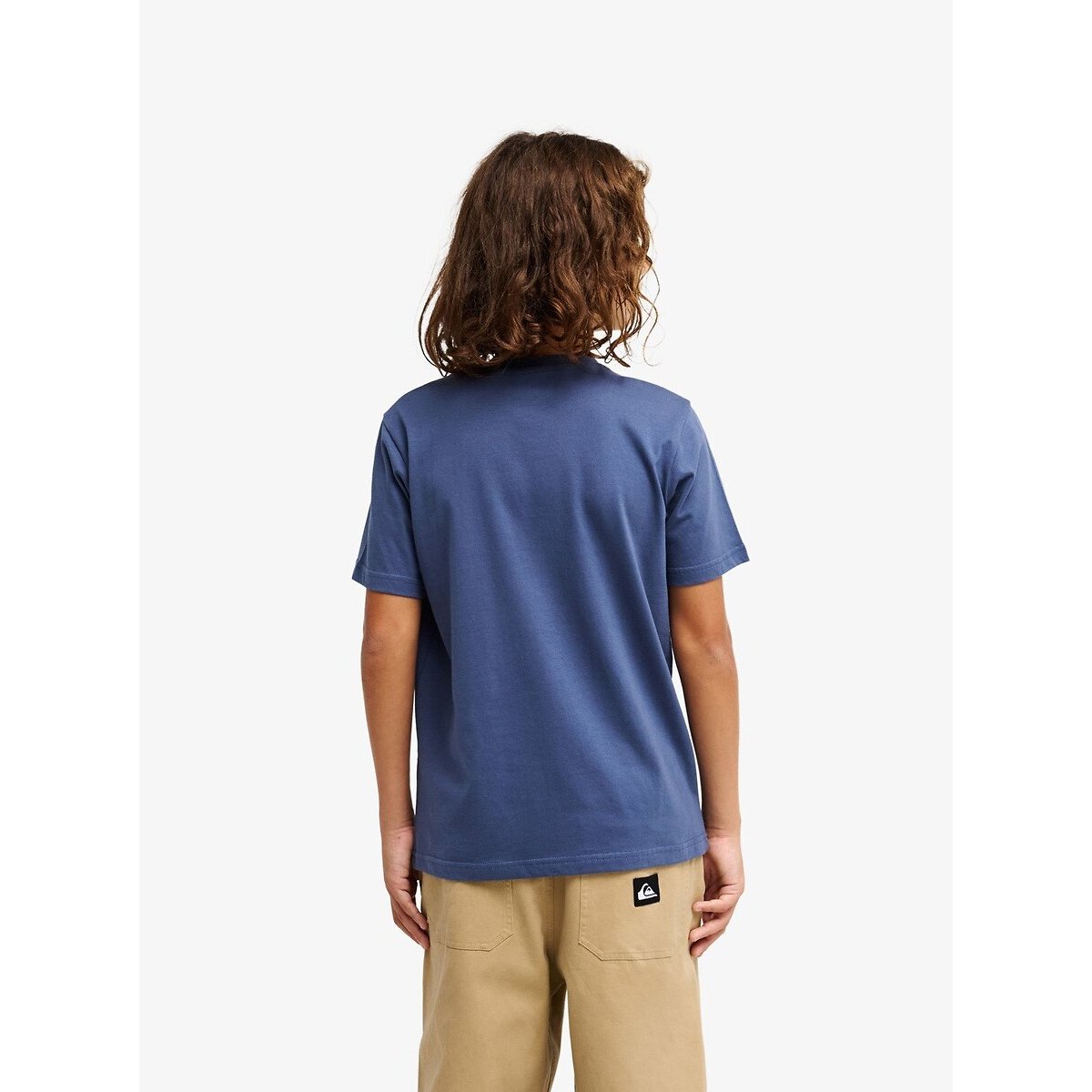 T-shirt manches courtes, imprimé devant bleu, QUIKSILVER