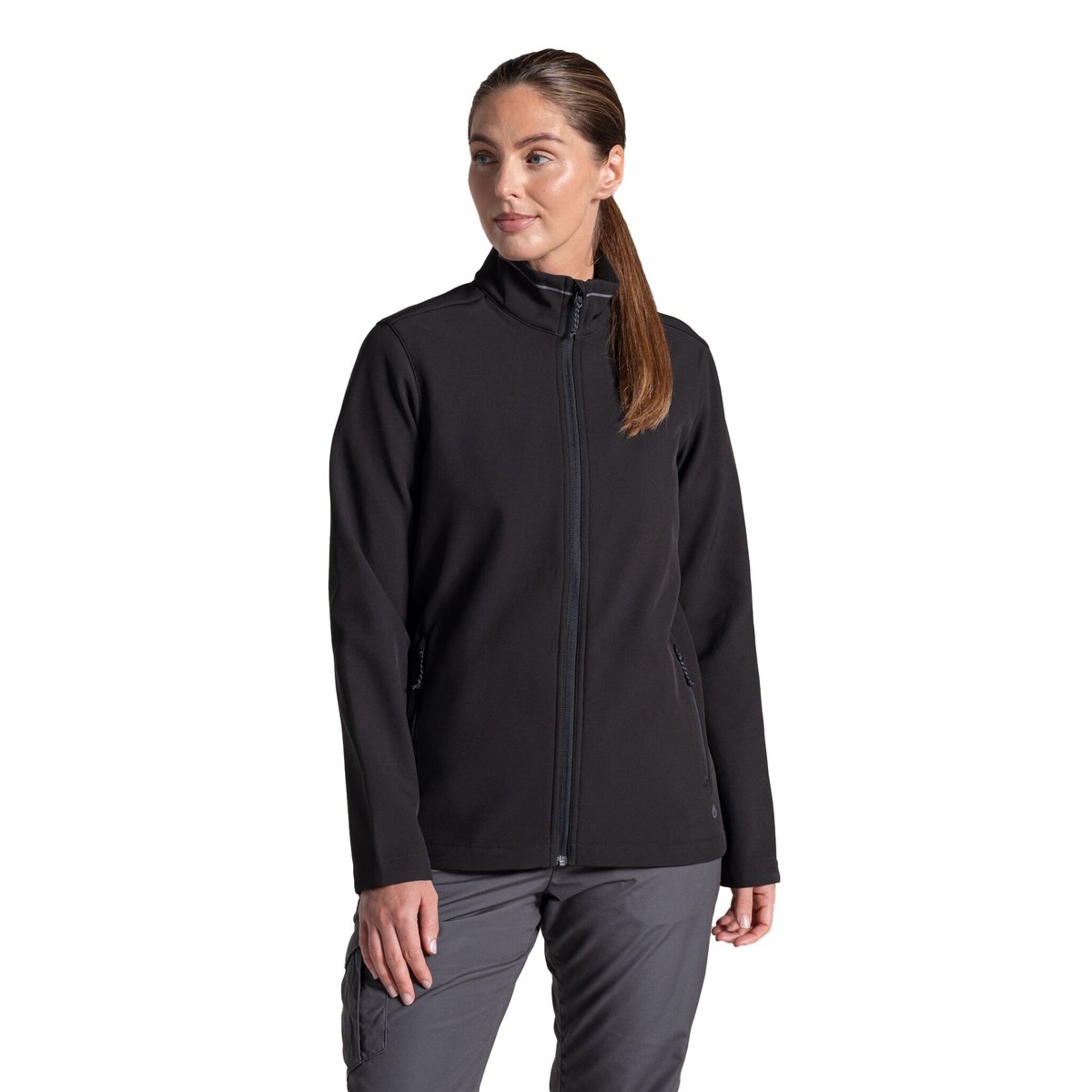 Veste softshell décontractée à col montant EXPERT BASECAMP noir, CRAGHOPPERS