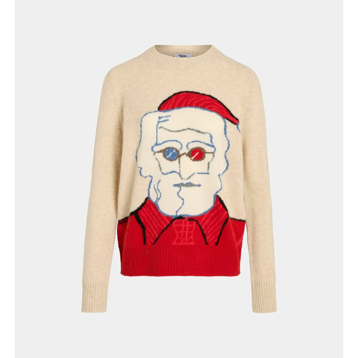 Pull de noël en laine écru, GALERIES LAFAYETTE
