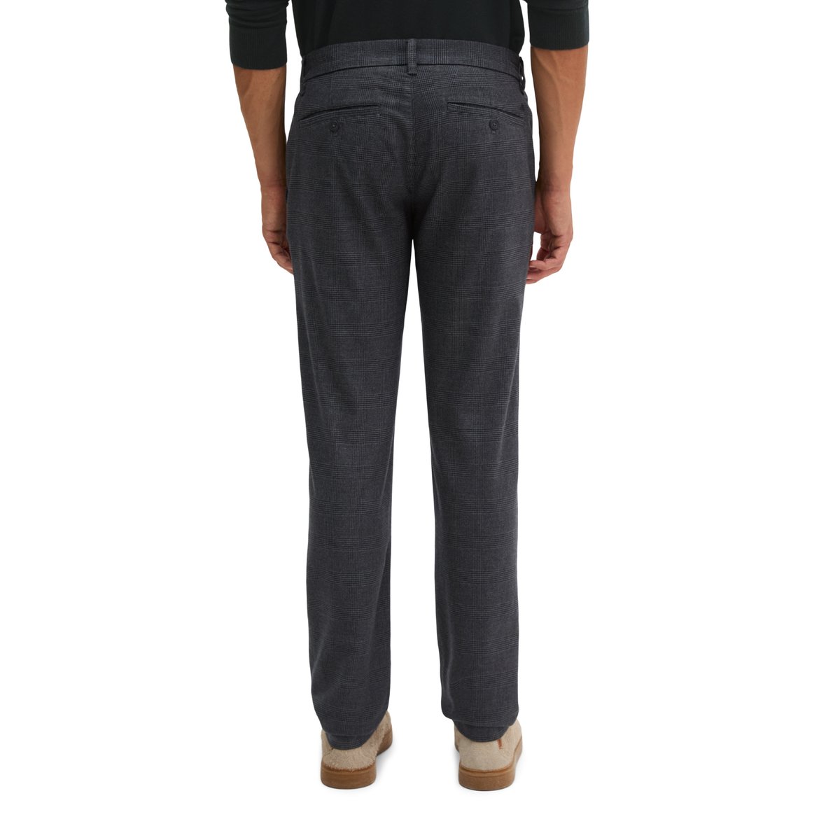 Chino modèle Stig, coupe jogger en mélange élastique de coton bio et de viscose gris, MARC O'POLO