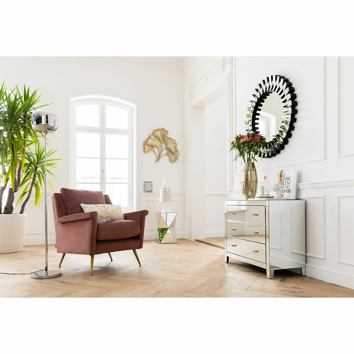 Table d appoint Luxury Triangle 32x32cm multicolore, KARE DESIGN