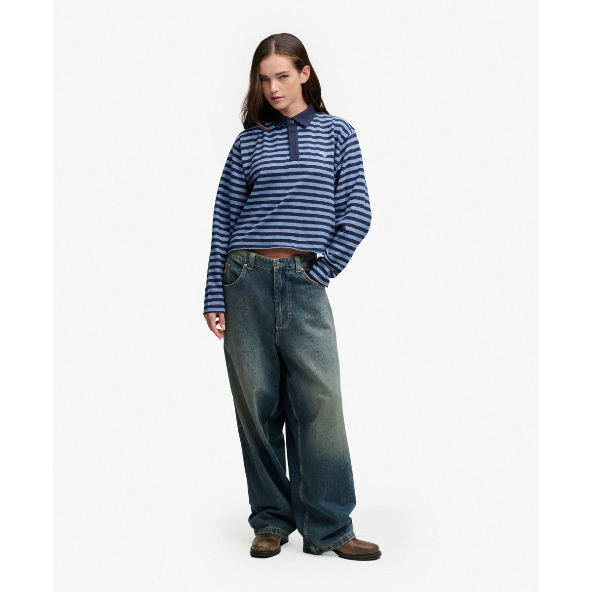 Top Rugby Athletic Essentials Coupe Oversize bleu tidal/bleu marine, SUPERDRY