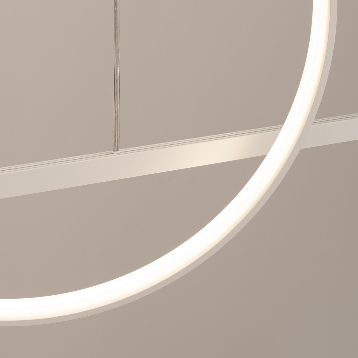 Suspension Aluminium Blanc LED 2 Glad blanc, EDEN