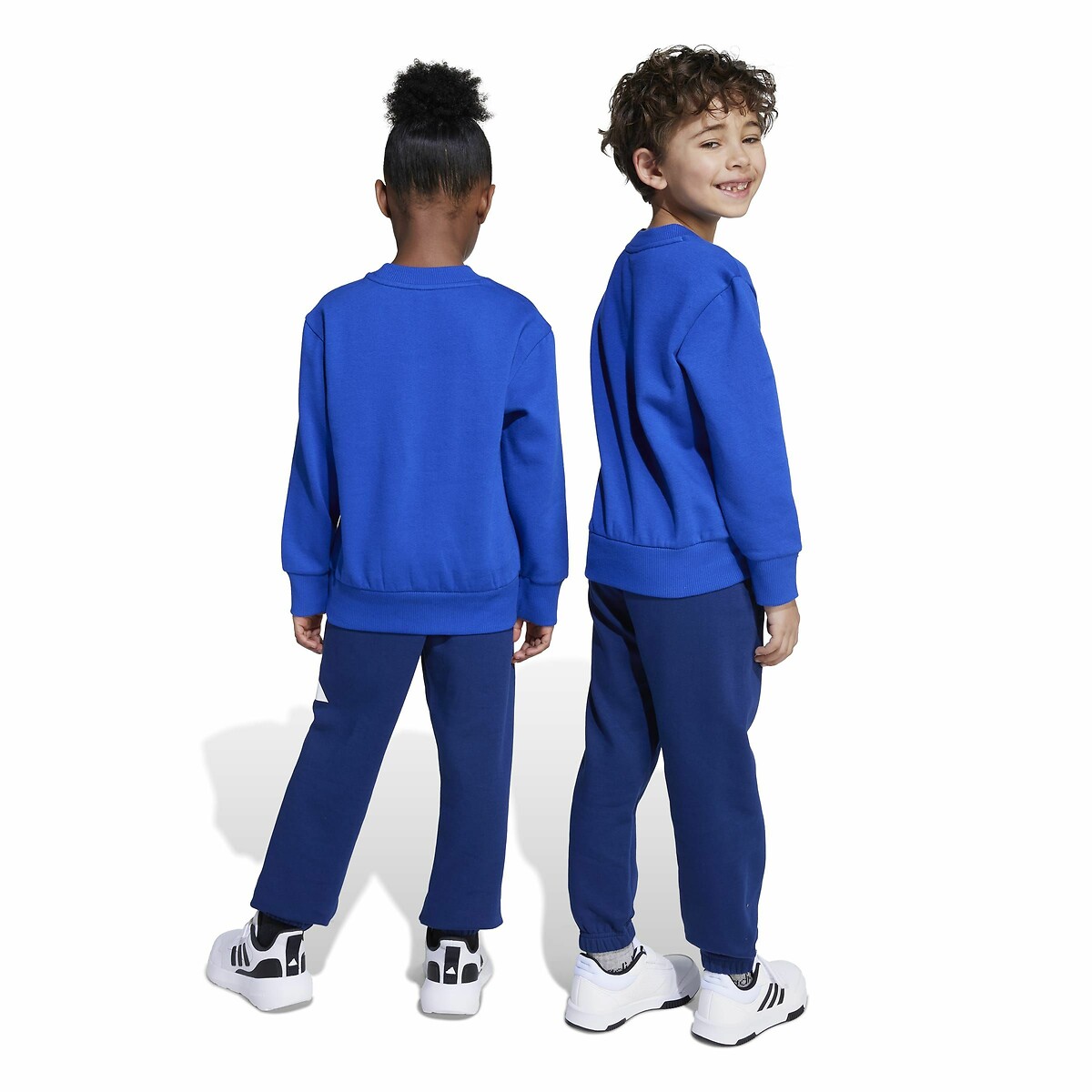 Junior 2026 World Cup brushed fleece tracksuit blue/navy blue, ADIDAS SPORTSWEAR