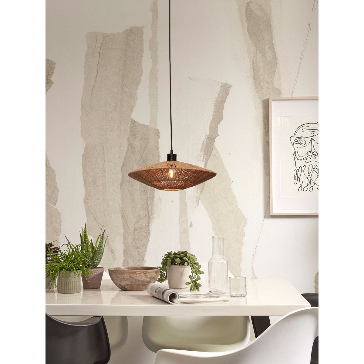 Suspension Jute IGUAZU marron, GOOD & MOJO