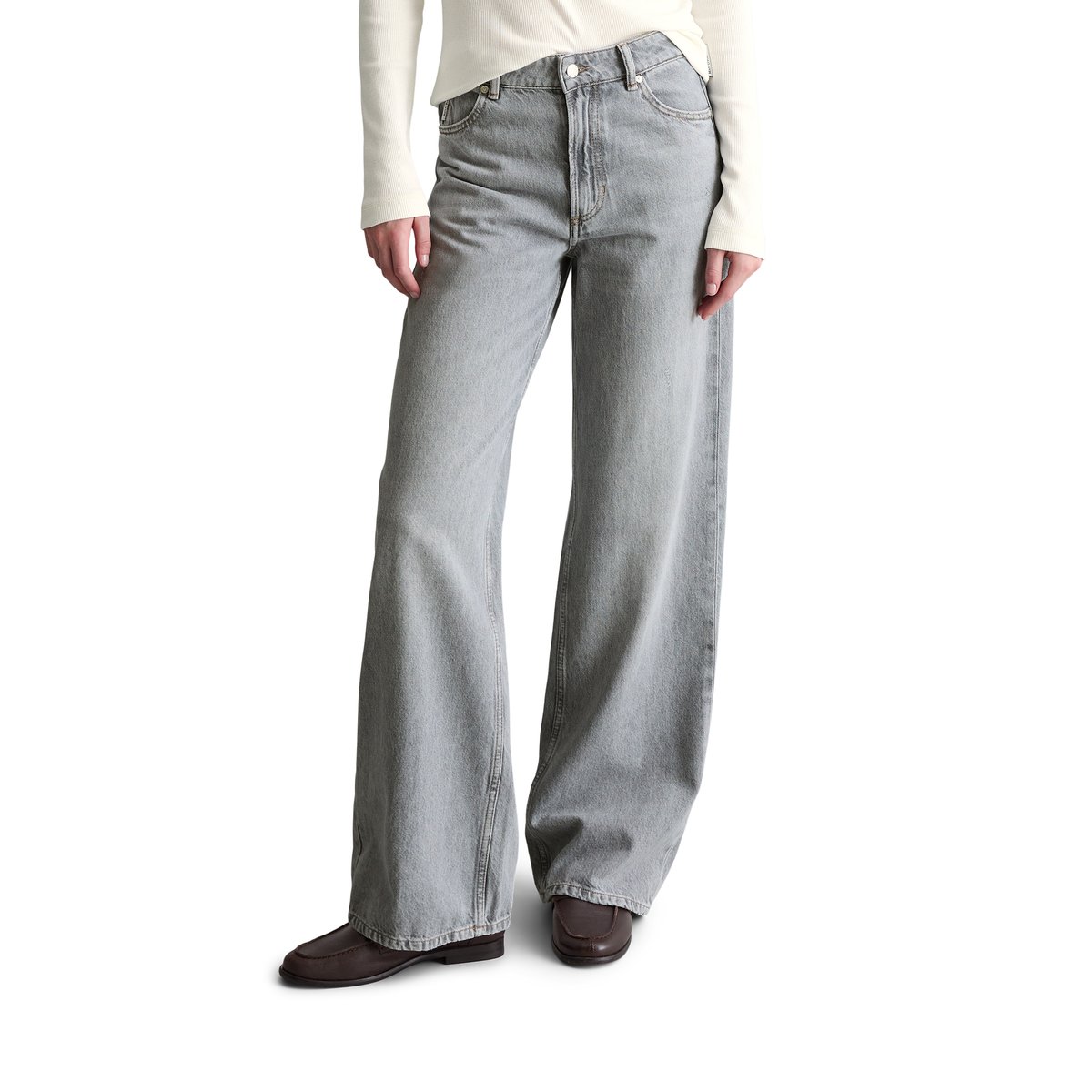 Jeans modèle Tomma large en coton bio sans stretch bleu clair, MARC O’POLO DENIM