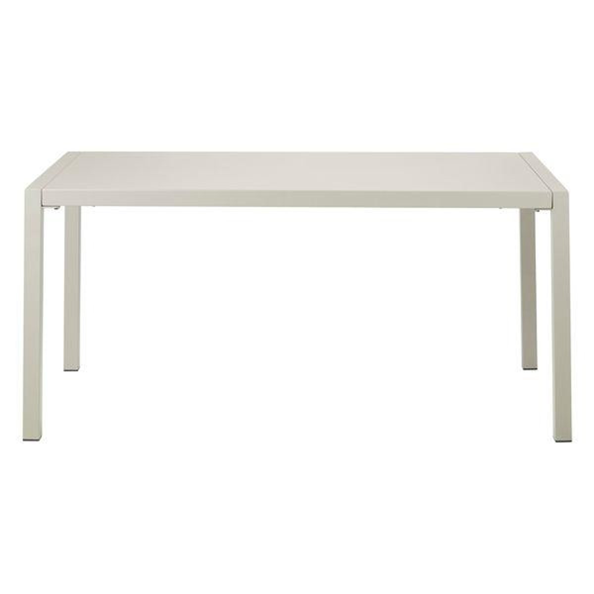 Table repas outdoor 160cm métal beige, ZAGO