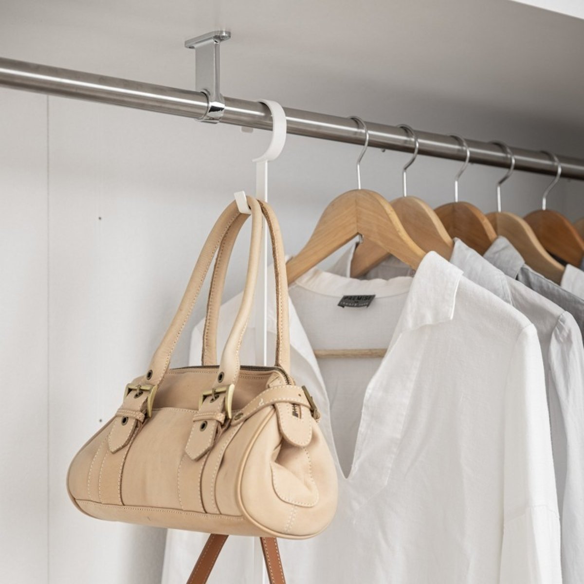 Optimiseur dressing tringle à suspendre Smart 2 blanc, YAMAZAKI