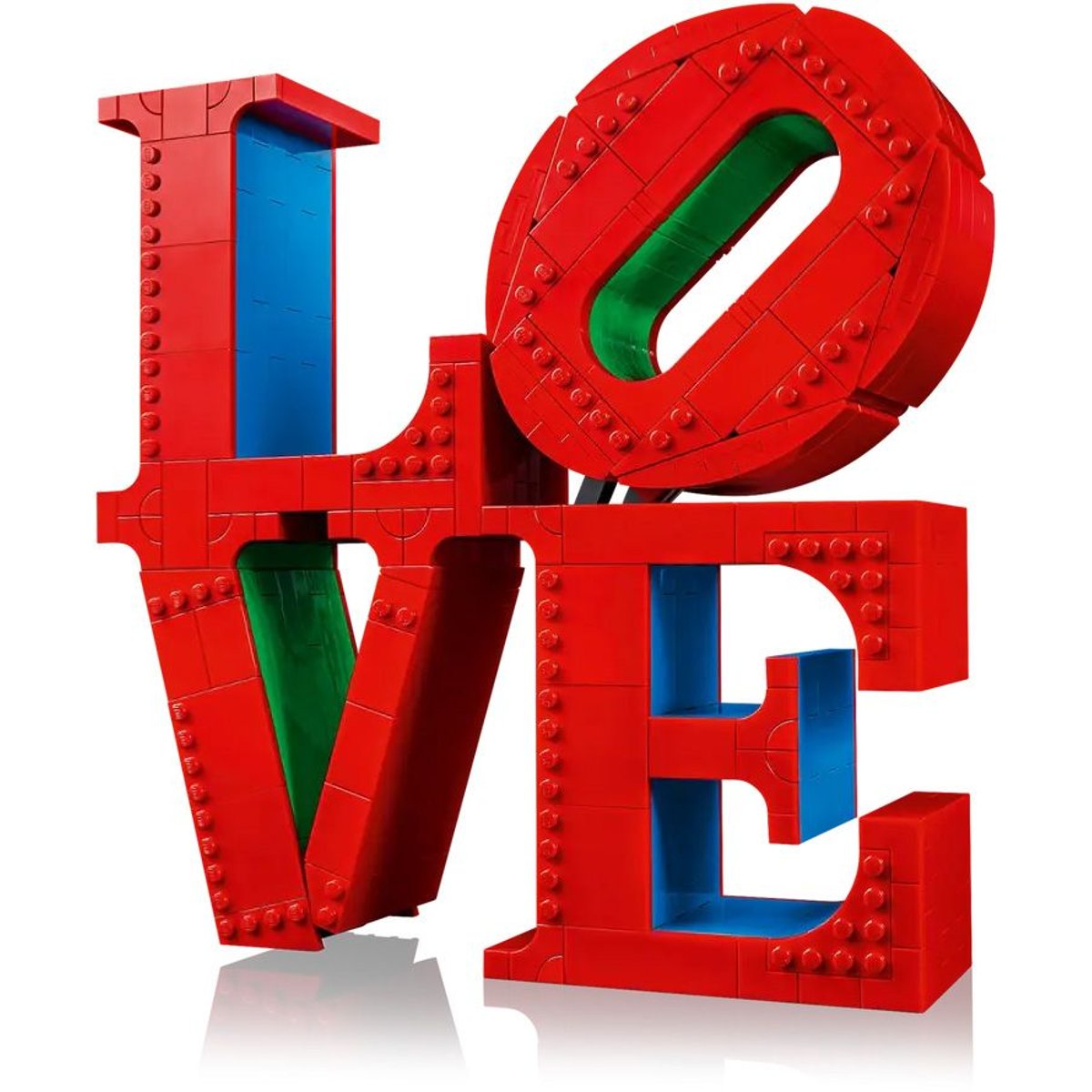 LEGO Art - Sculpture LOVE - 31214 : Créez votre chef-d'œuvre rouge, bleu, vert, LEGO