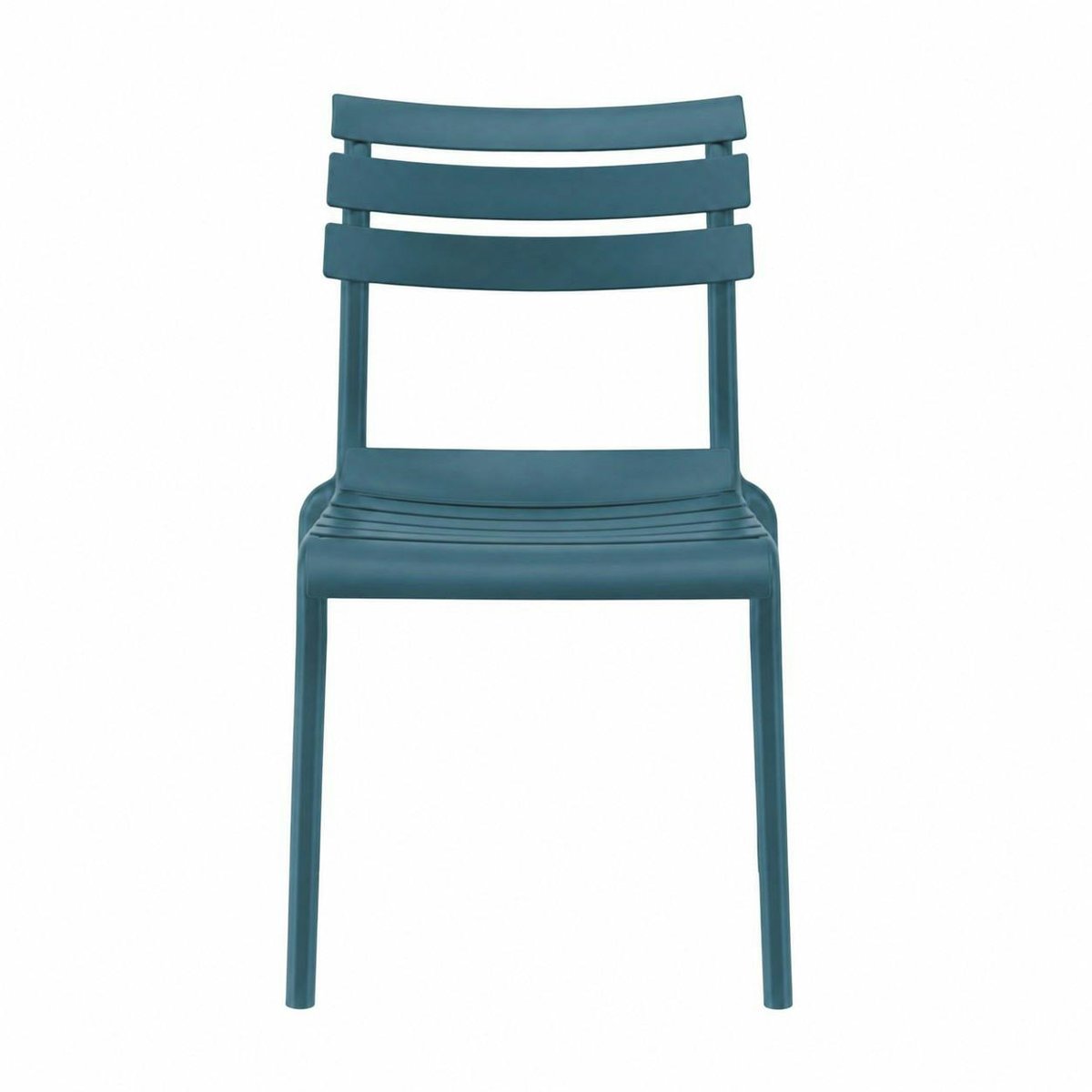Chaise de jardin en plastique (lot de 2) LUGANO bleu, PIER IMPORT