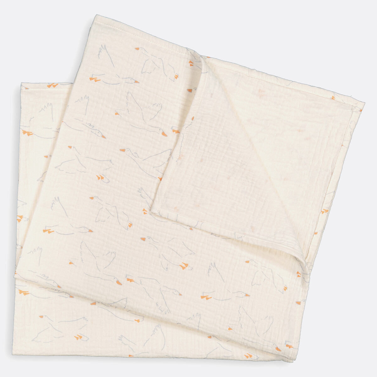 Set of 2 Wildoy maxi cotton muslin squares printed, LA REDOUTE INTERIEURS