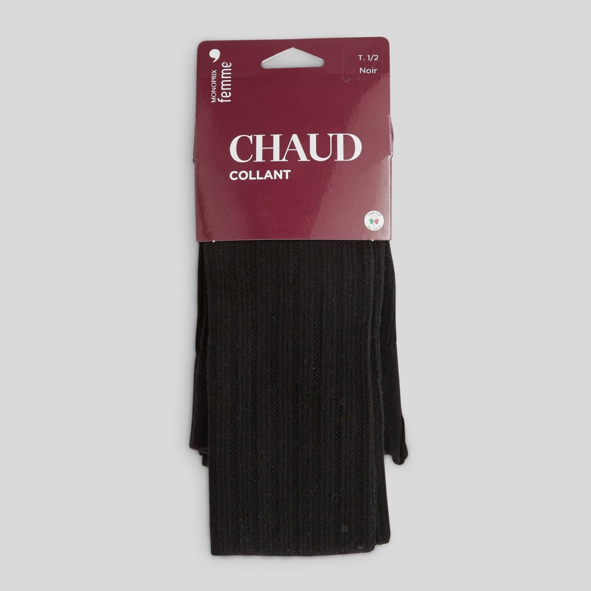 Collants contenant du cachemire noir, MONOPRIX