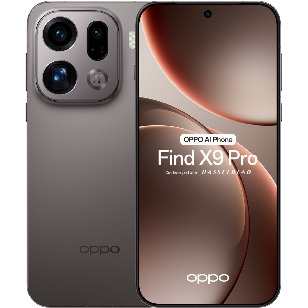 Smartphone Find X9 Pro 512Go Titanium Charcoal couleur unique, OPPO