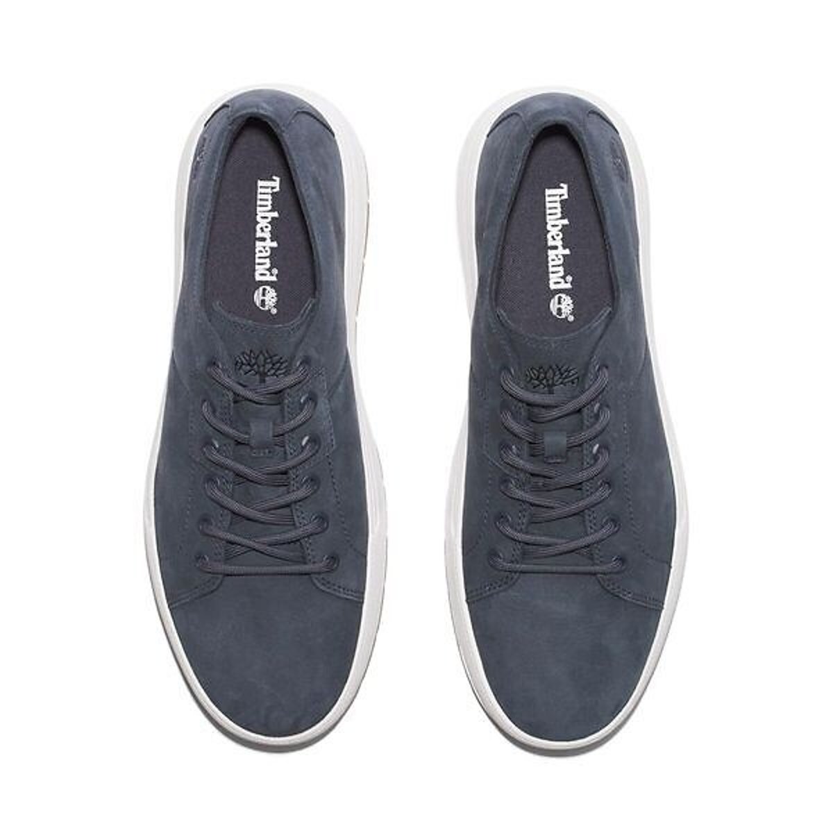 Baskets basses en cuir nubuck Maple Grove Low bleu, TIMBERLAND