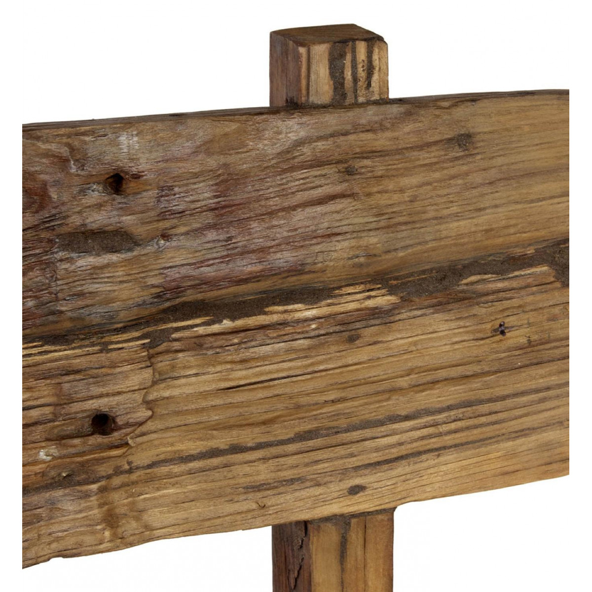 Banc 2 places marron, DECORATION D’AUTREFOIS