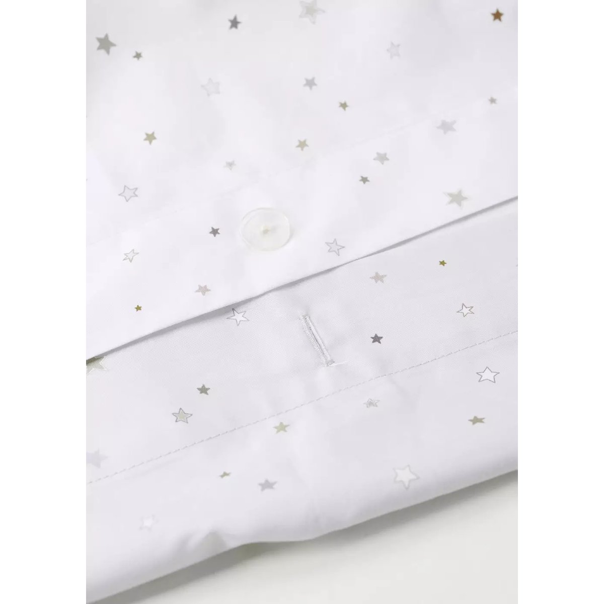Housse de couette enfant 100 % coton étoiles Lit 90 cm sable, MANGO HOME