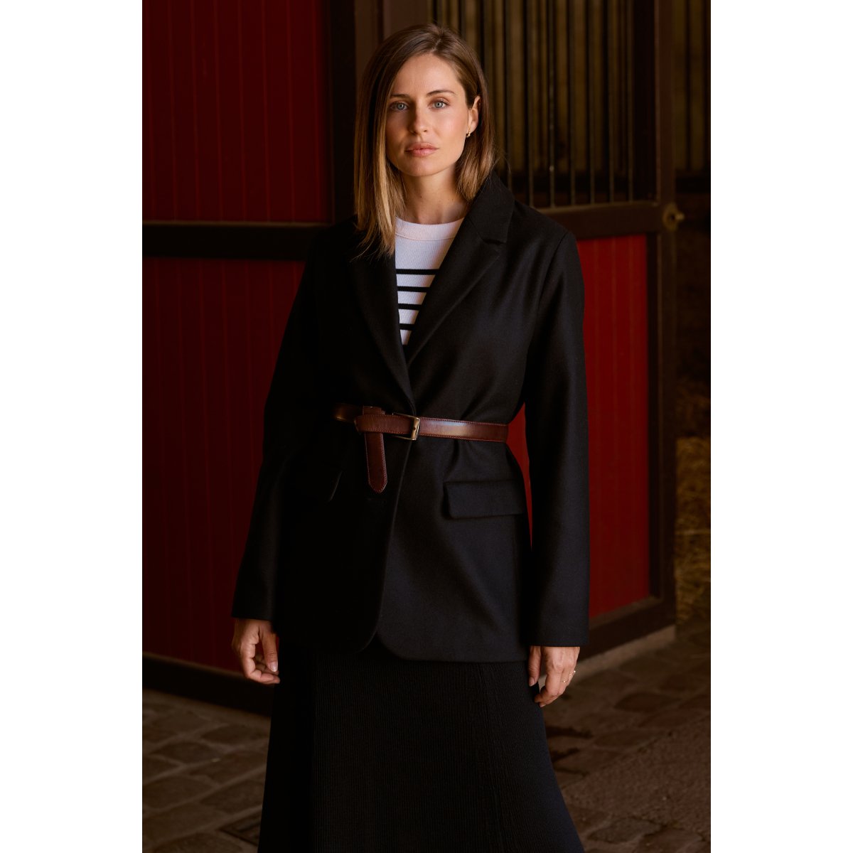 Veste blazer en drap de laine seal, ARMOR-LUX