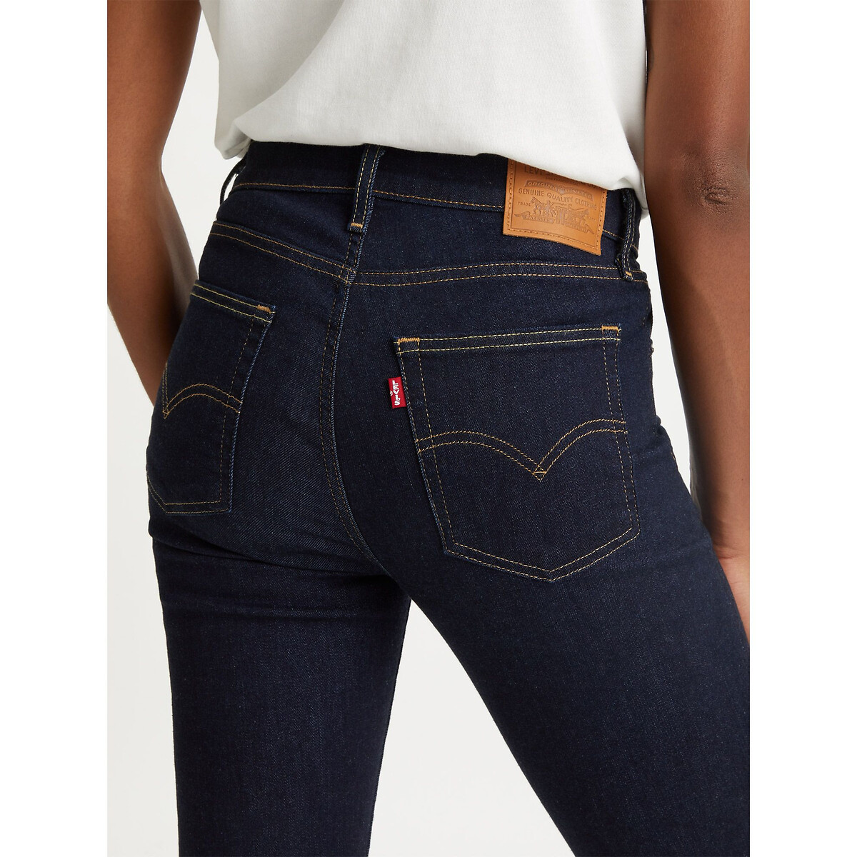 Jeans 724 High Rise Straight blue wave rinse, LEVI'S