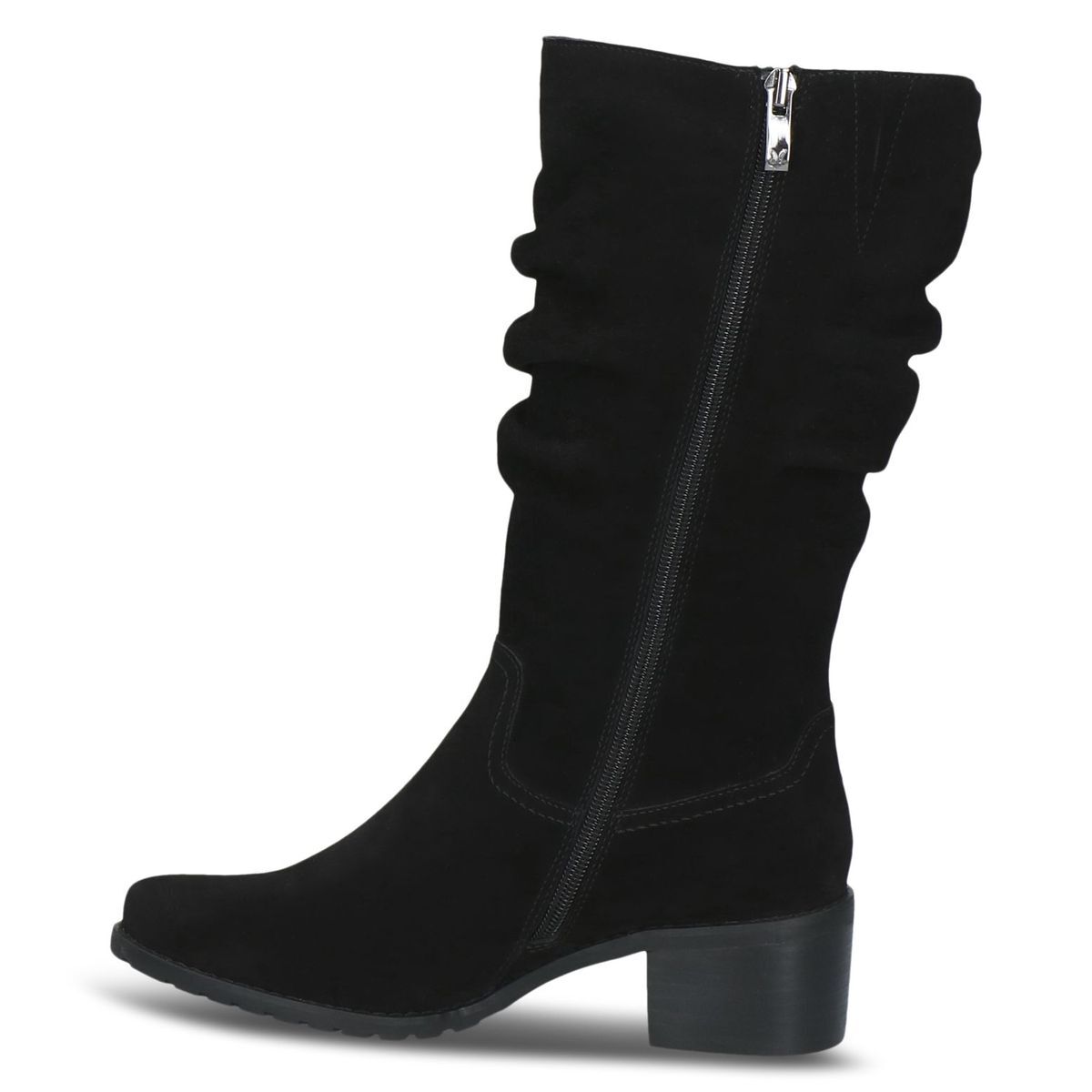 Bottine en cuir noir suède, CAPRICE