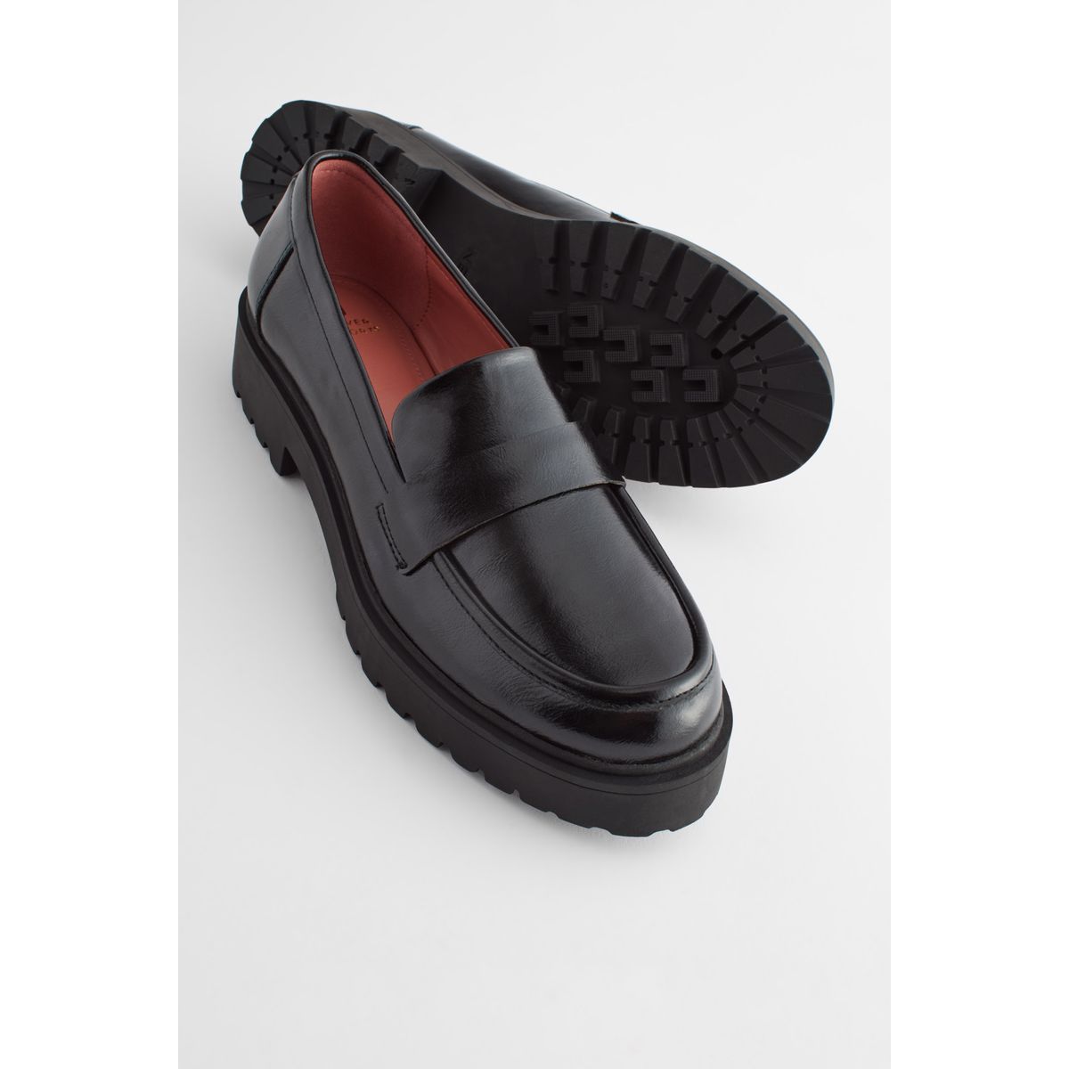 Mocassins à semelle épaisse noir, NEXT