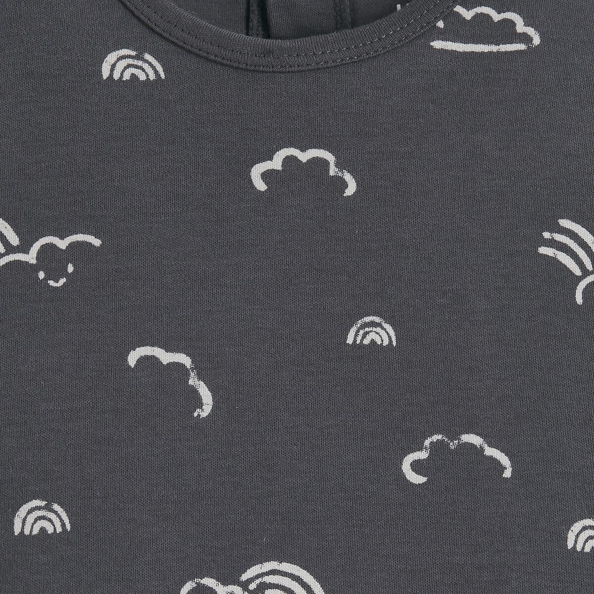 Set van 2 1-delige pyjama's in katoen, wolkenprint gemengd, LA REDOUTE COLLECTIONS