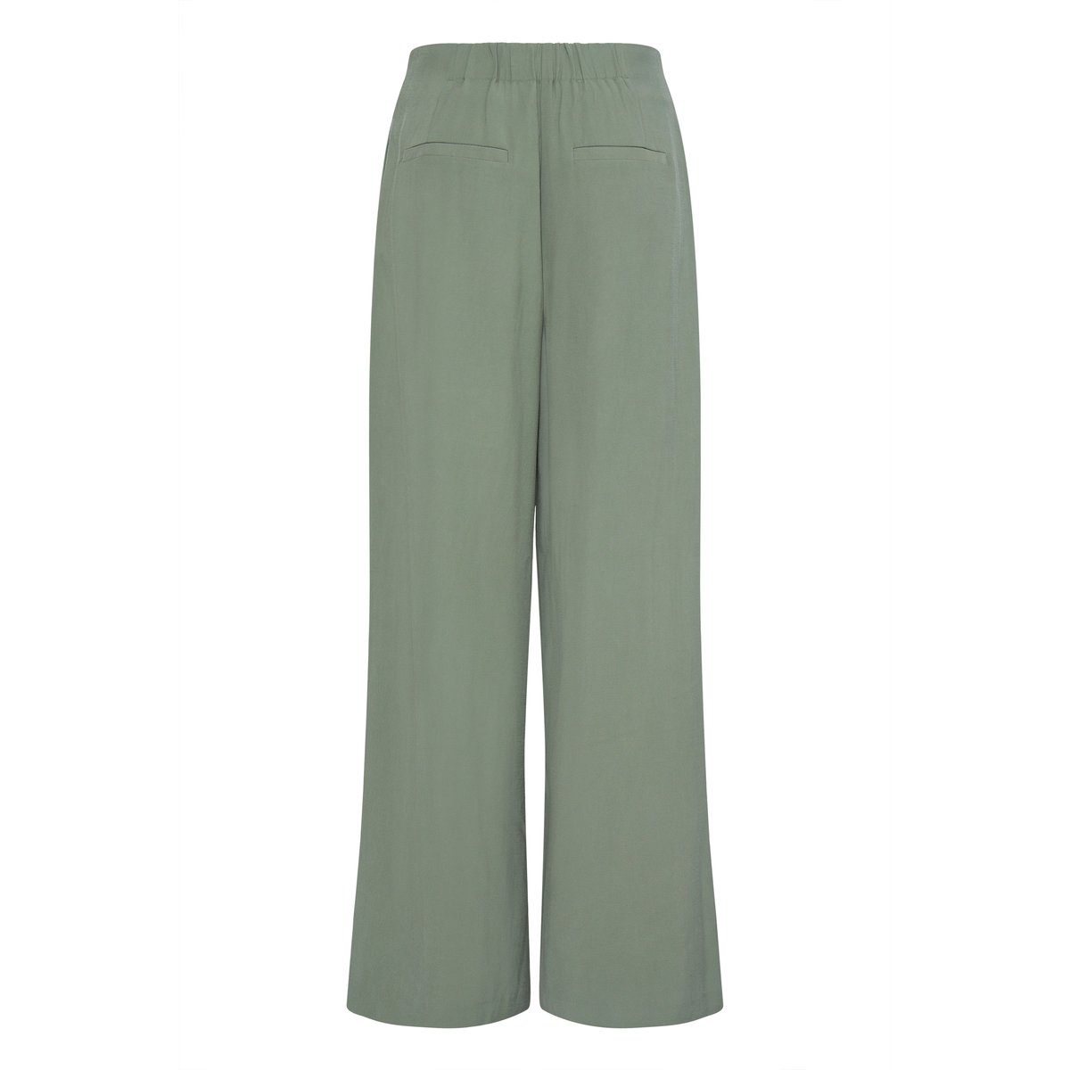 Pantalon classique, plis devant, jambes larges vert seaspray, B.YOUNG