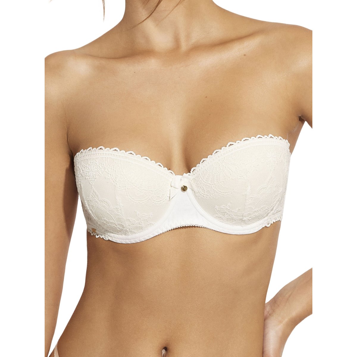 Soutien-gorge bandeau push-up Penelope Mariage ivoire, SELMARK
