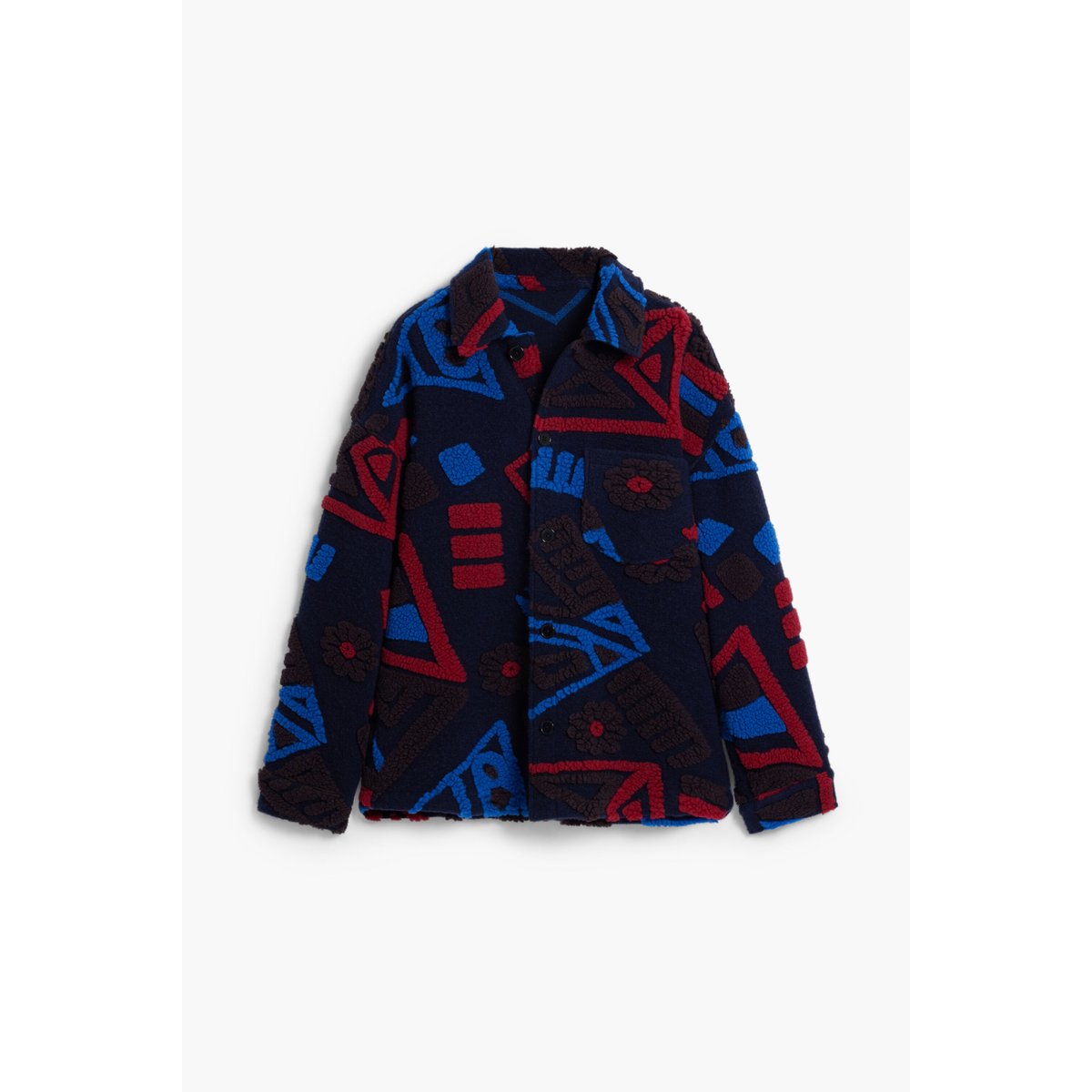 Veste ethnique à reliefs bleu, DESIGUAL