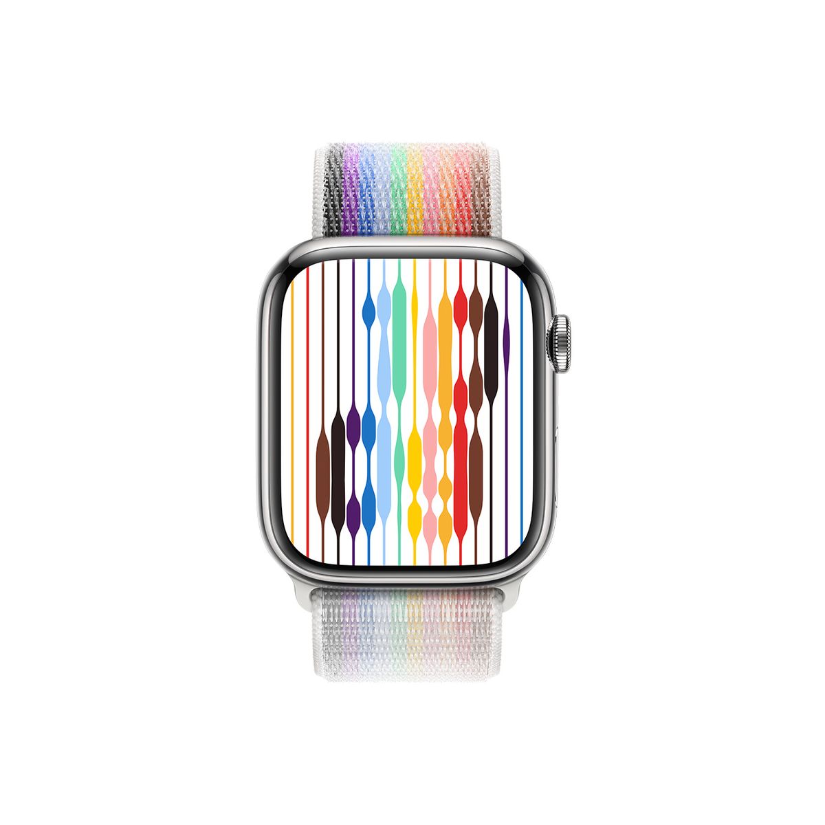 Bracelet Watch 45mm Boucle Sport Pride Edition multicolore, APPLE