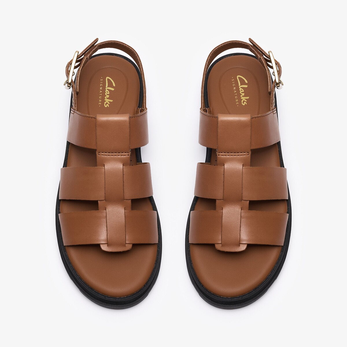 Sandali in pelle Orinoco3 Strap tan, CLARKS
