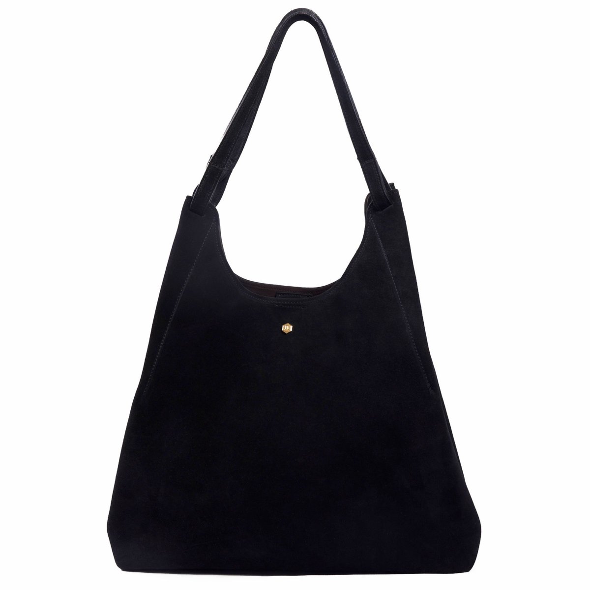 Sac cabas Sybil cuir daim noir, JULES & JENN