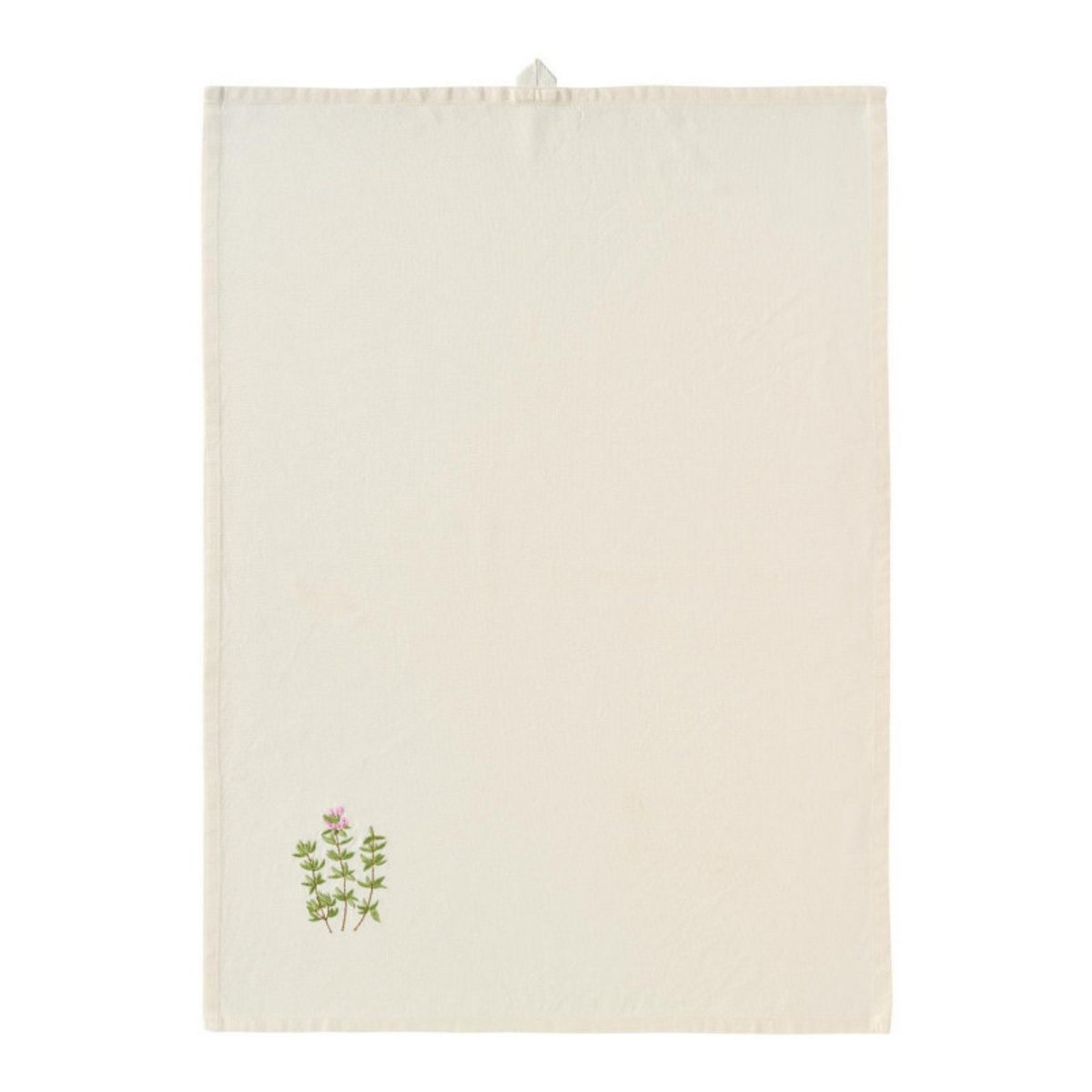 Torchon de cuisine coton broderie fleurs  SUMMER VIBES vert, IB LAURSEN