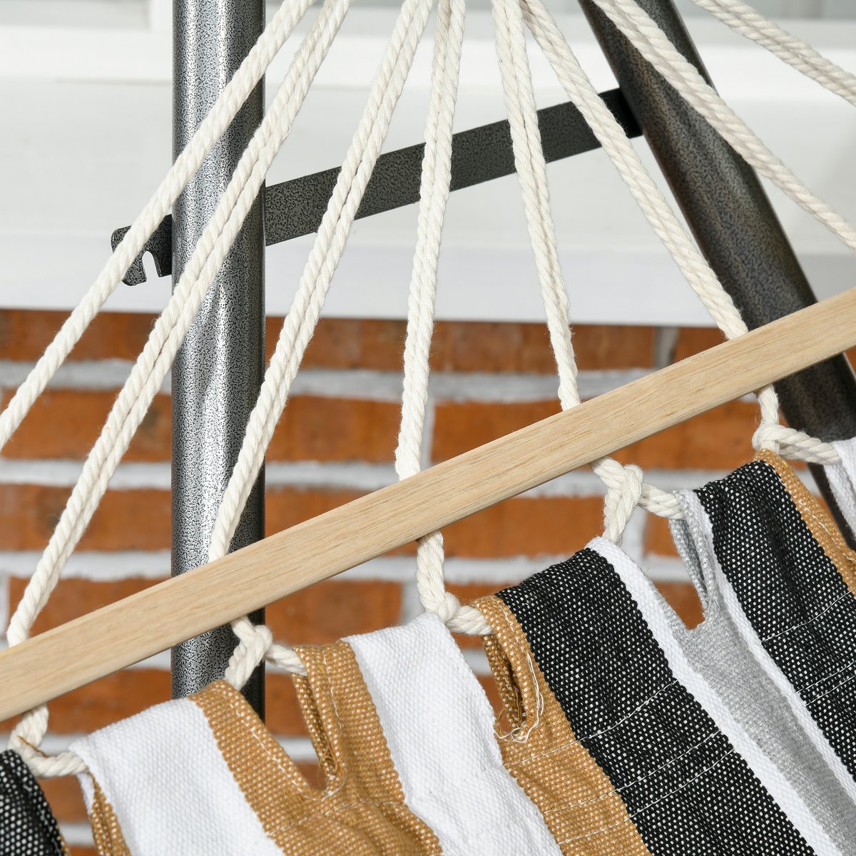 Hamac Acier Gris marron, OUTSUNNY