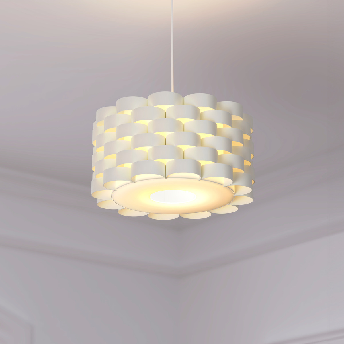 Suspension MOKI blanc, ATMOSPHERA
