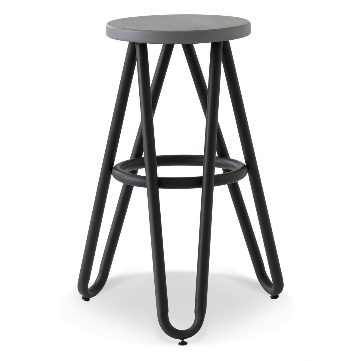 Tabouret - (ST-) noir, DECORATION D’AUTREFOIS