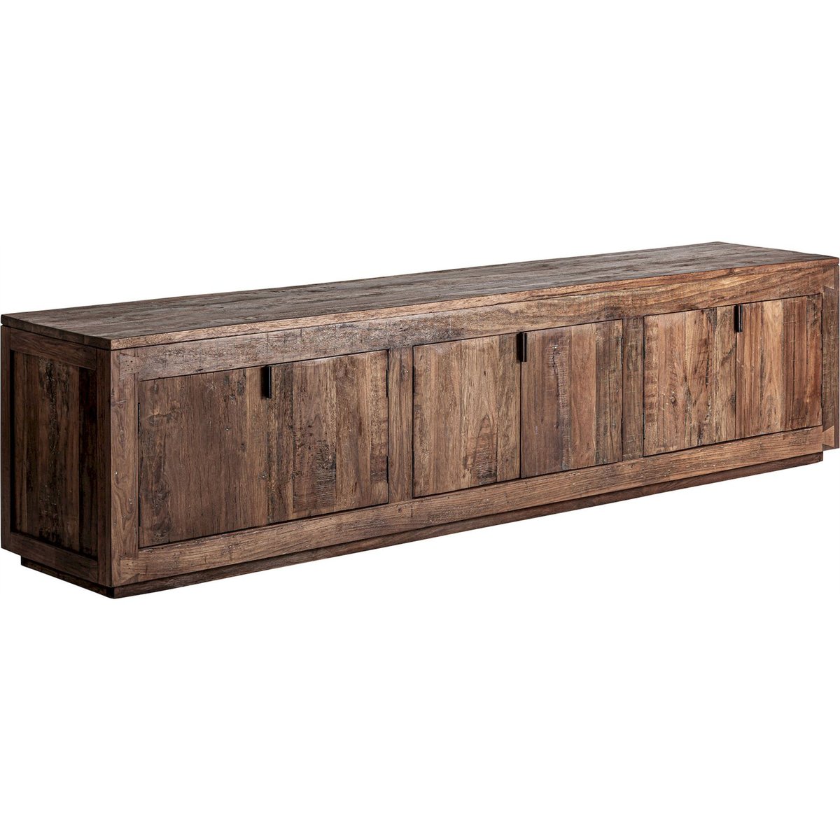 Meuble tv en bois vieilli style rustique marron bois vieilli naturel, RECOLLECTION