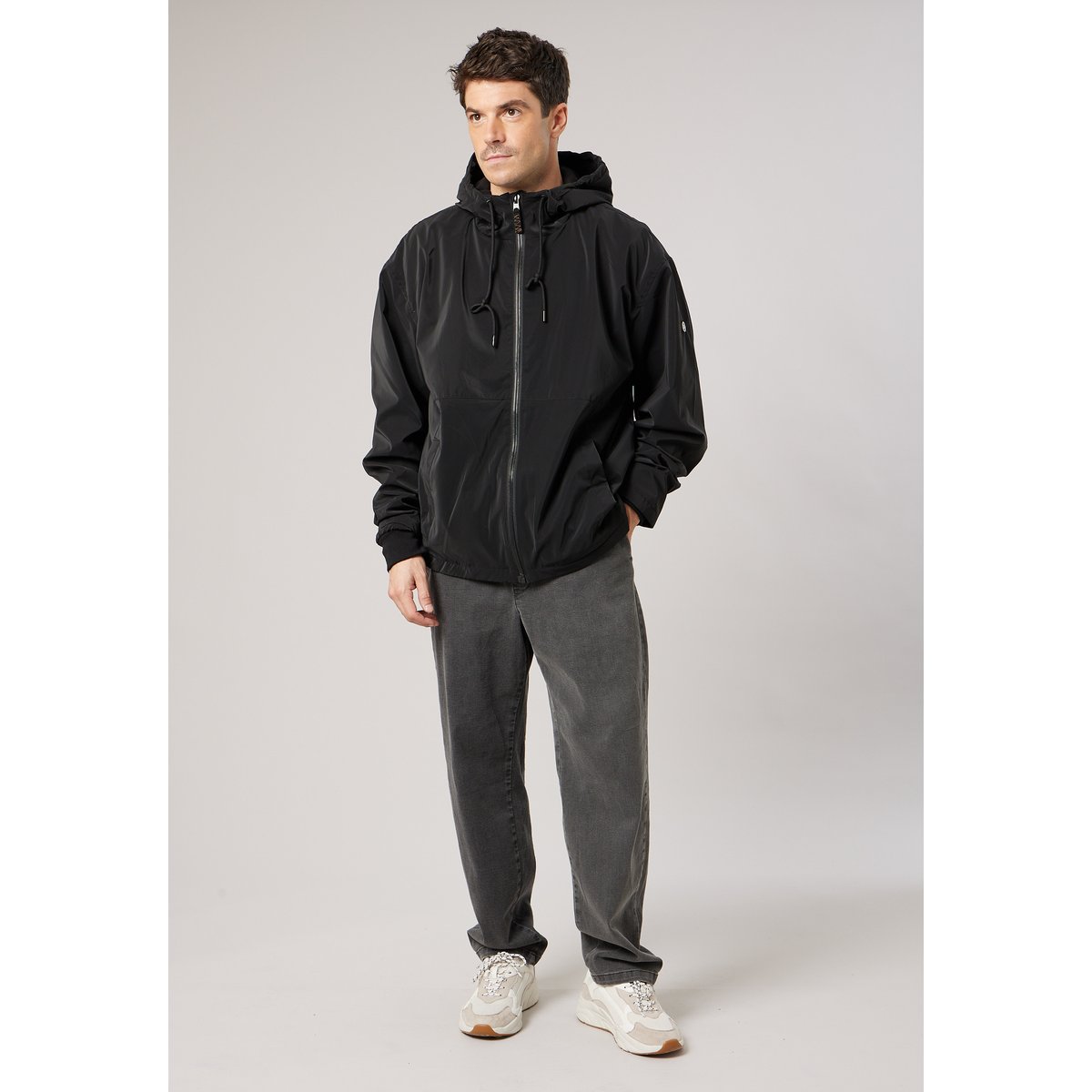 Blouson à capuche homme décontractée VINLIGHT black, DEELUXE