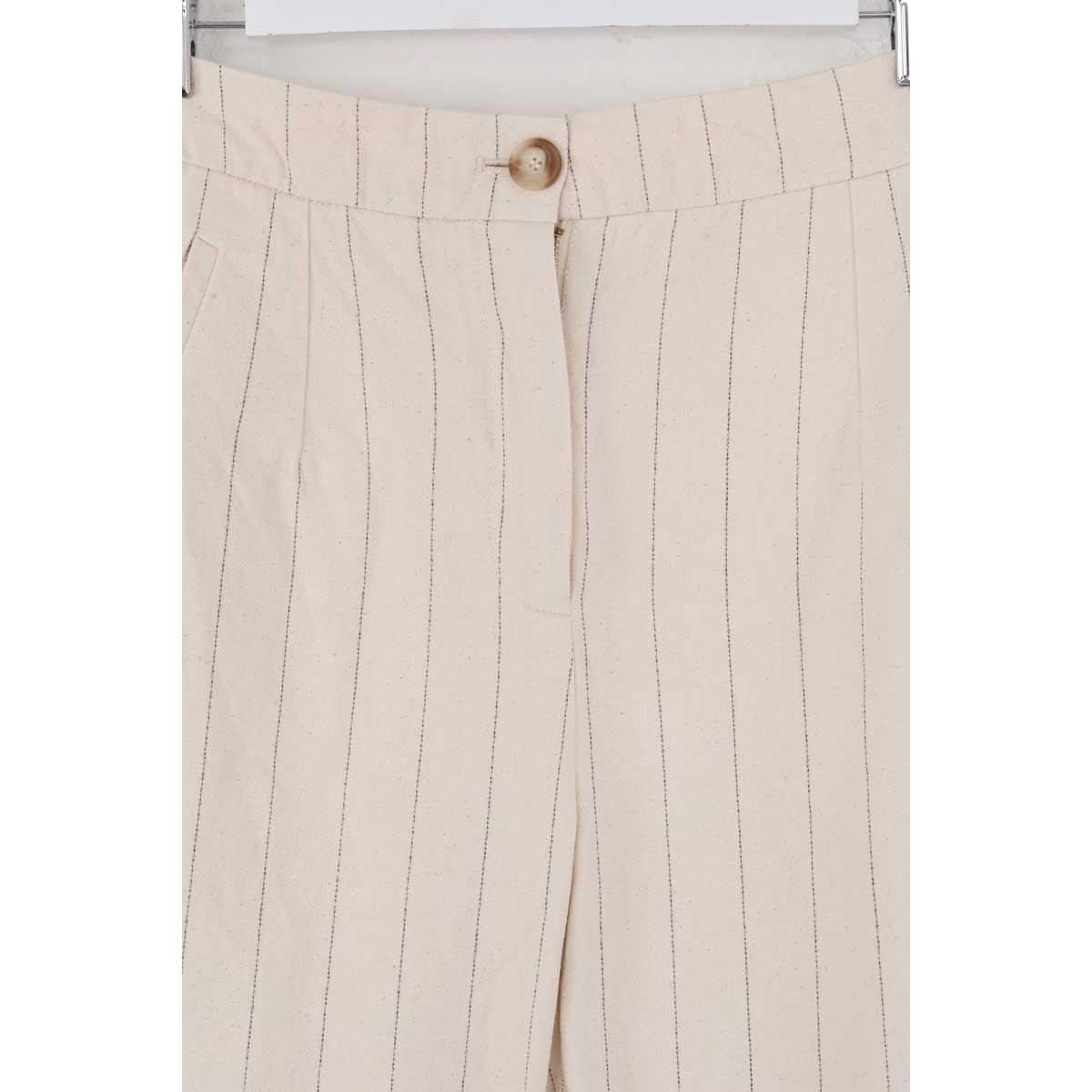 Pantalon droit - Très Bon État ecru, SEZANE