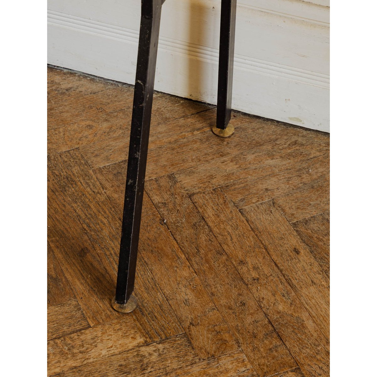 Bibliothèque modulable en bois et métal noir Madeleine N°751 - Bon état bois foncé, DEBONGOUT