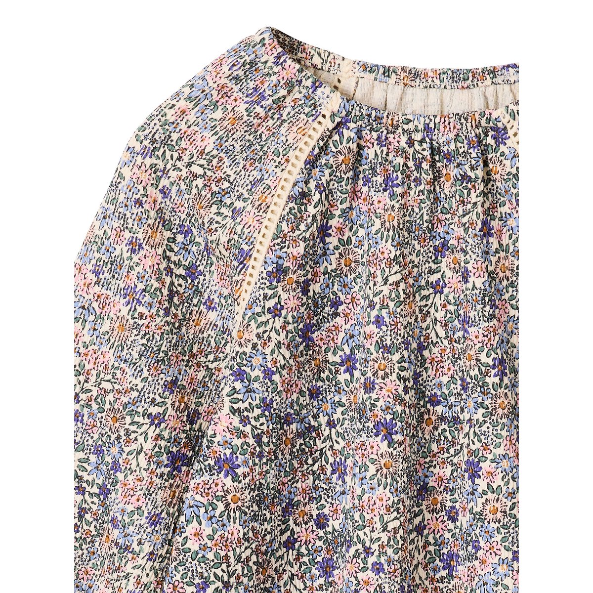 Blouse manches longues écru, VERTBAUDET