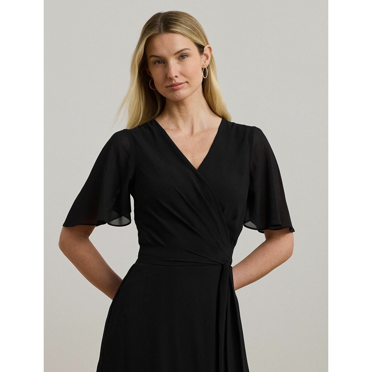 Short Sleeve Midi Dress black, LAUREN RALPH LAUREN