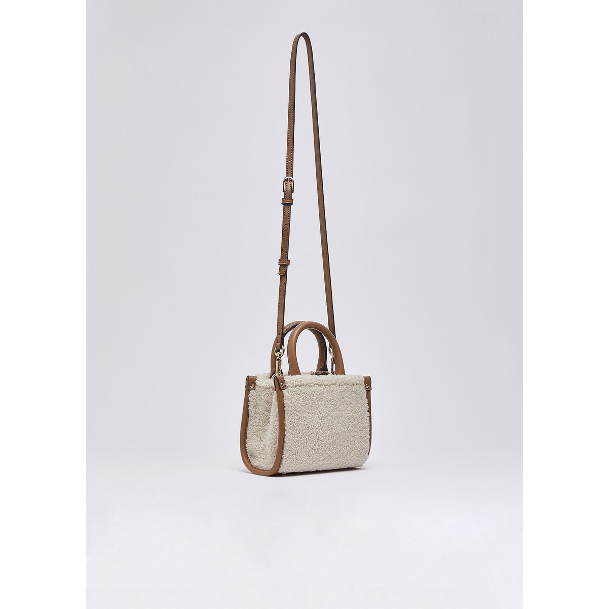 Mini sac en peluche crème, LIU JO