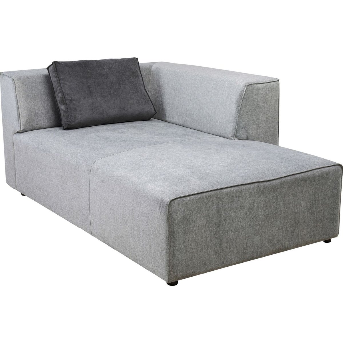 Méridienne d'angle de canapé, INFINITY gris, KARE DESIGN