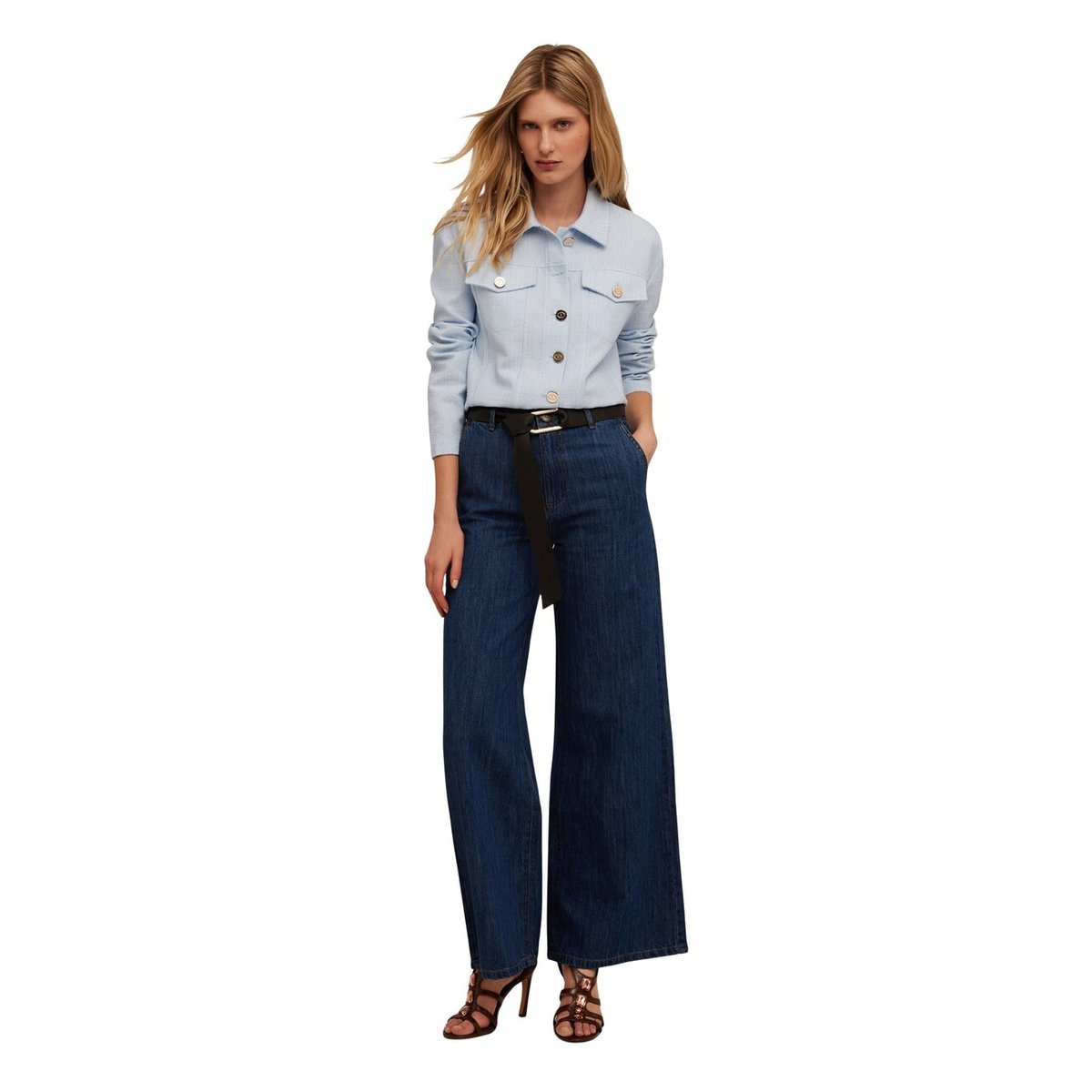 Veste en jean en tweed light - blue, MOTIVI