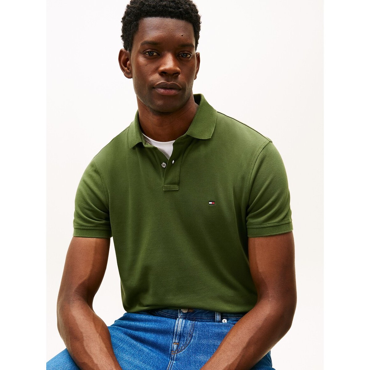 Polo  manches courtes regular 1985 pin, TOMMY HILFIGER
