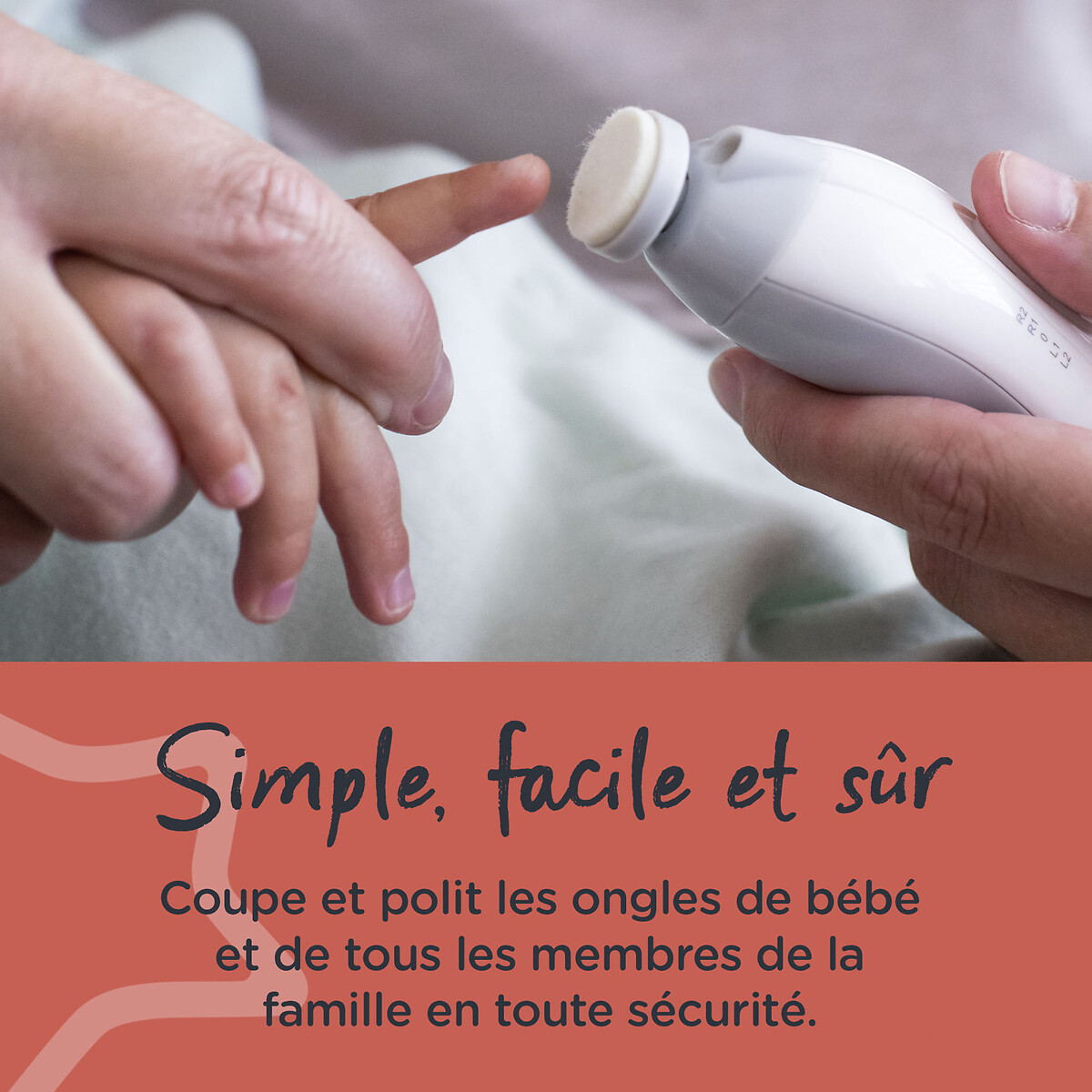 Lime à ongles électrique bébé blanc, TOMMEE TIPPEE