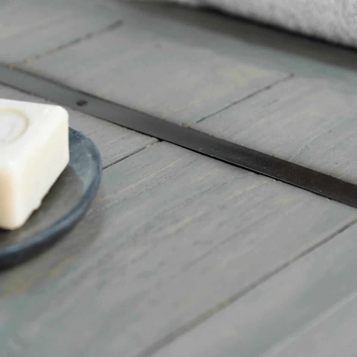 Meuble double de en métal et mindi rectangle 160 cm LOFT gris, WANDA COLLECTION