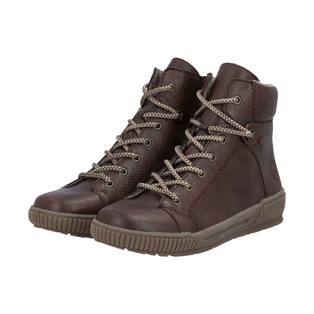 Bottines Cuir Clarino marron, RIEKER