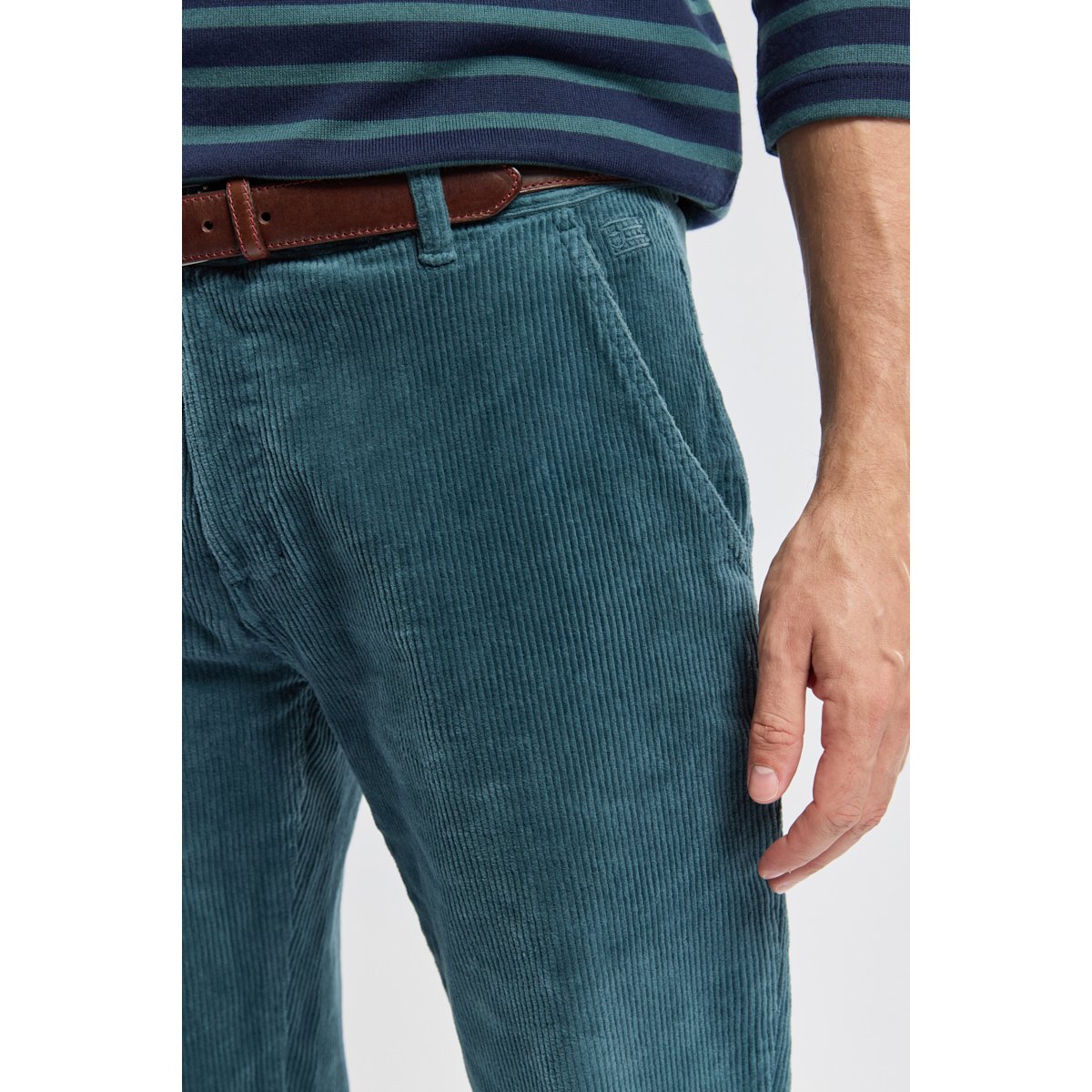 Pantalon chino velours - coton dark storm, ARMOR-LUX