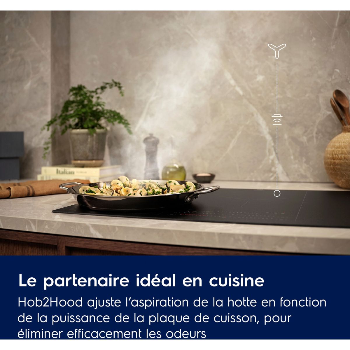 Hotte décorative murale LFT819K couleur unique, ELECTROLUX
